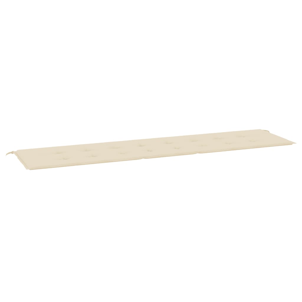 Tuinbankkussen 200x50x3 cm oxford stof beige 200 x 50 x 3 cm Beige
