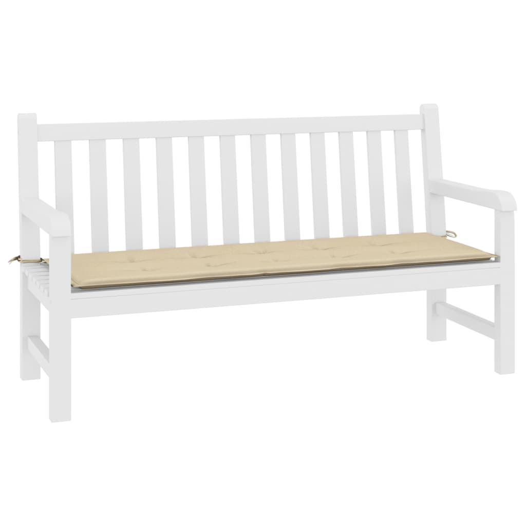 Tuinbankkussen 200x50x3 cm oxford stof beige 200 x 50 x 3 cm Beige