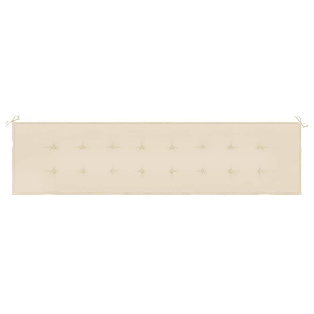 Tuinbankkussen 200x50x3 cm oxford stof beige 200 x 50 x 3 cm Beige