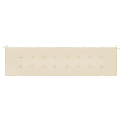 Tuinbankkussen 200x50x3 cm oxford stof beige 200 x 50 x 3 cm Beige