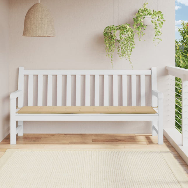 Tuinbankkussen 200x50x3 cm oxford stof beige 200 x 50 x 3 cm Beige