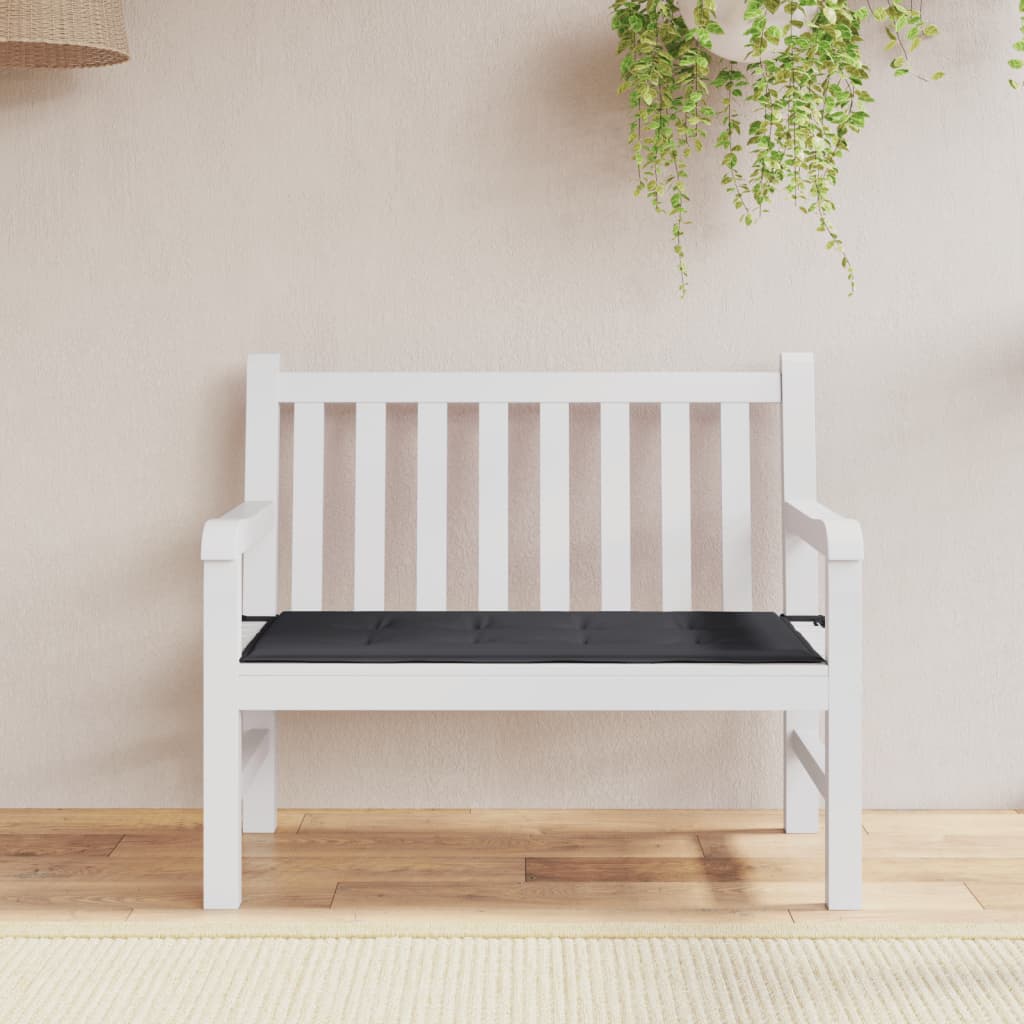 Tuinbankkussen 100X50X3 Cm Oxford Stof Zwart 100 x 50 x 3 cm