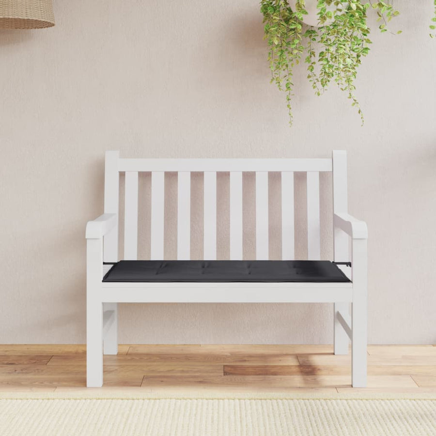 Tuinbankkussen 120x50x3 cm oxford stof zwart 120 x 50 x 3 cm Zwart