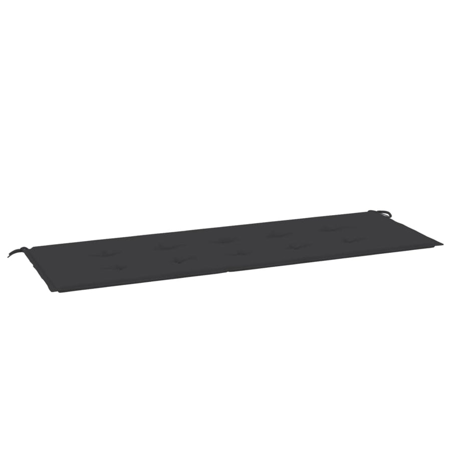 Tuinbankkussen 150x50x3 cm oxford stof zwart 150 x 50 x 3 cm Zwart