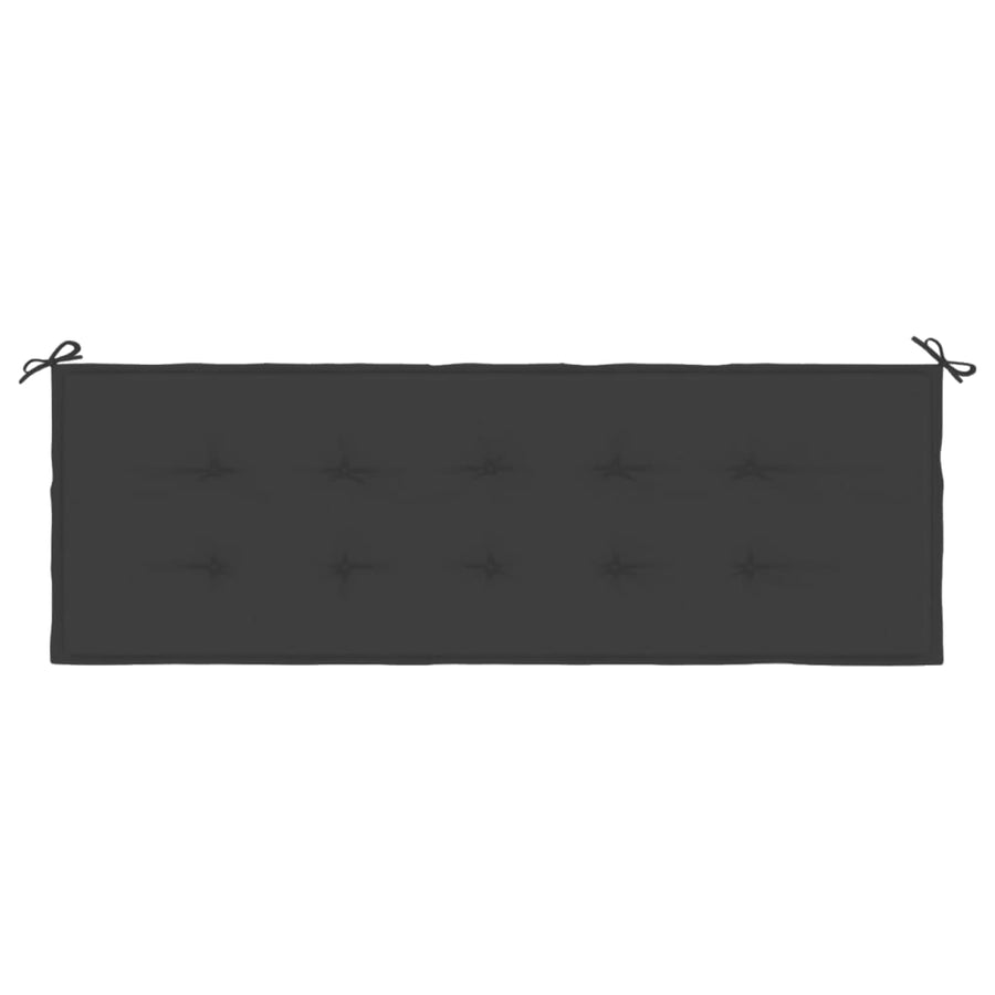 Tuinbankkussen 150x50x3 cm oxford stof zwart 150 x 50 x 3 cm Zwart