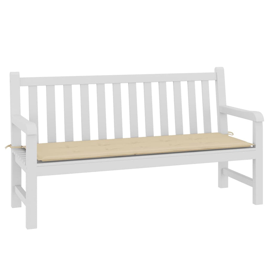 Tuinbankkussen 150x50x3 cm oxford stof beige 150 x 50 x 3 cm Beige