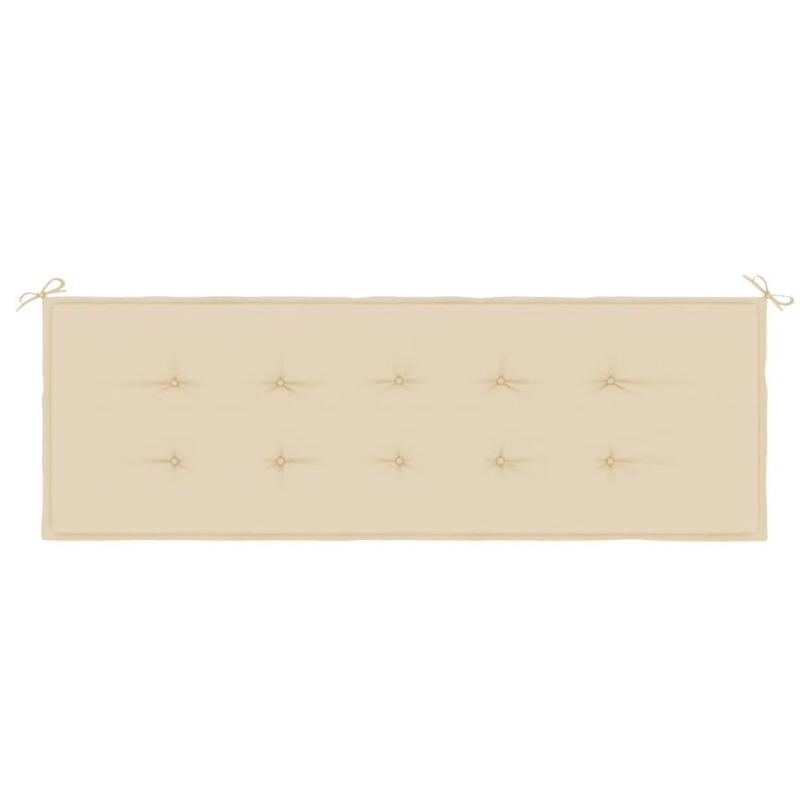 Tuinbankkussen 150x50x3 cm oxford stof beige 150 x 50 x 3 cm Beige