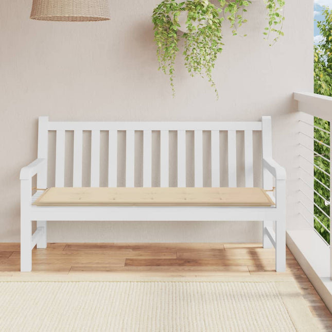 Tuinbankkussen 150x50x3 cm oxford stof beige 150 x 50 x 3 cm Beige