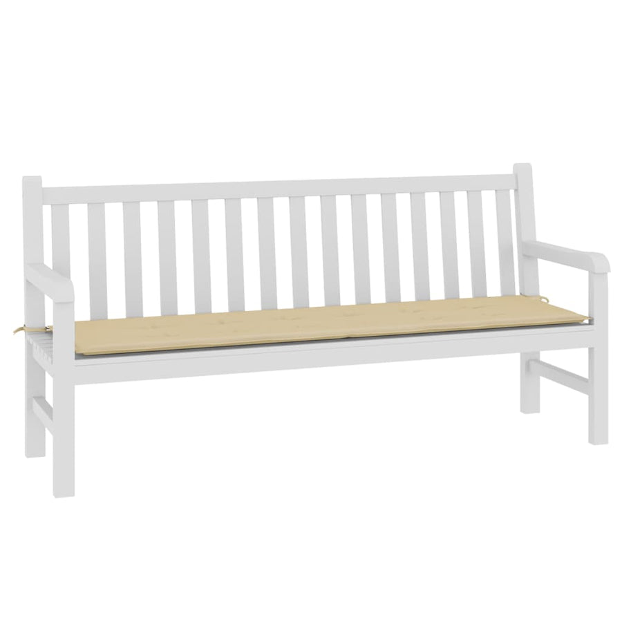 Tuinbankkussen 180x50x3 cm oxford stof beige 180 x 50 x 3 cm Beige
