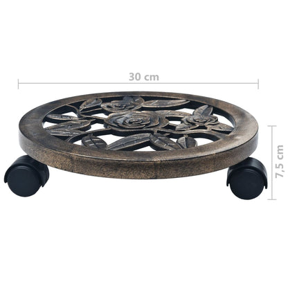 Plantentrolleys Kunststof Kleurig 30 cm Brons