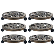 Plantentrolley 38 cm kunststof brons (6 stuks)