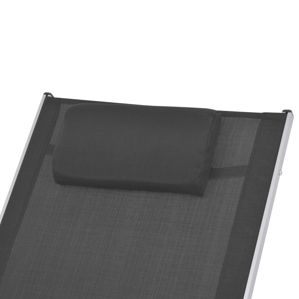 Tuinschommelstoel Textileen Zwart