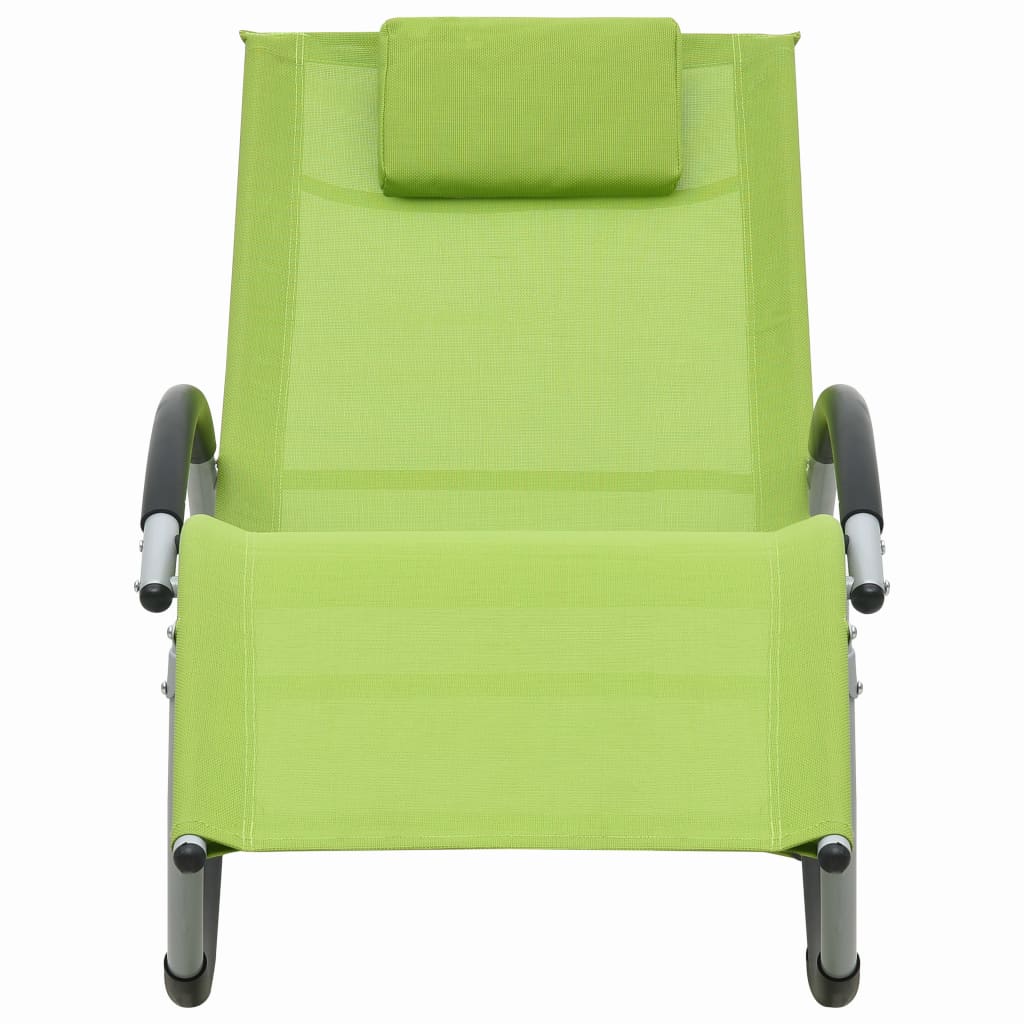 Ligbed Met Kussen Textileen Groen