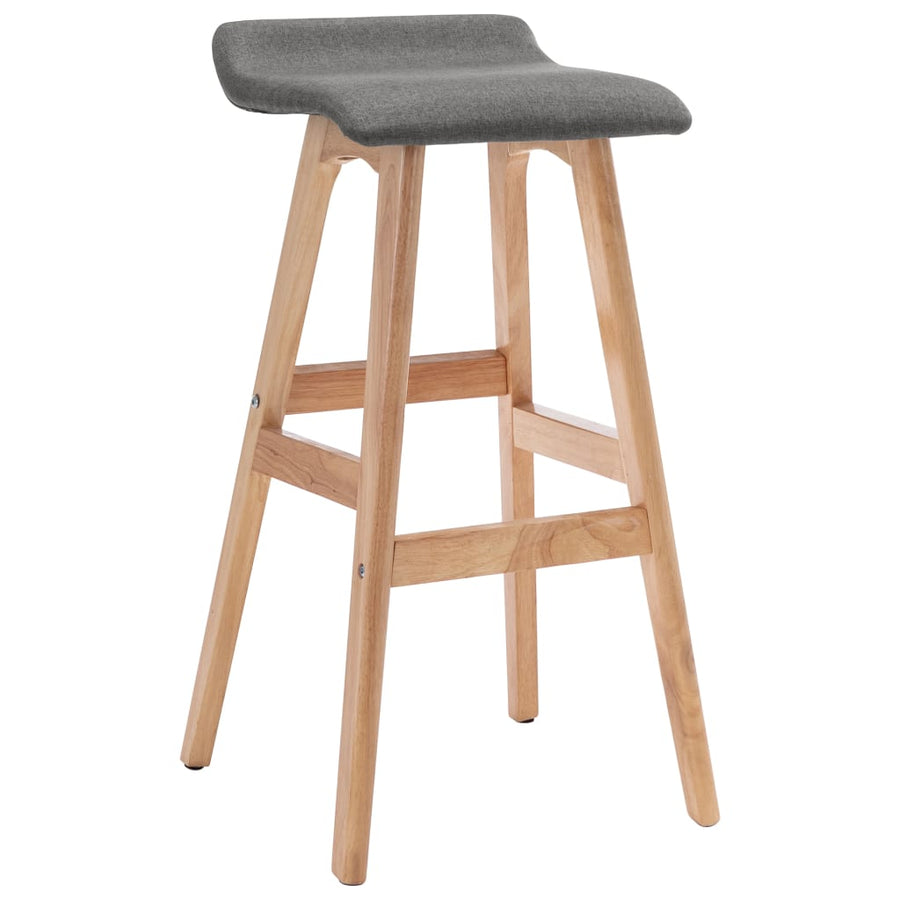 Barstoelen 2 St Stof Donkergrijs dark grey and light brown