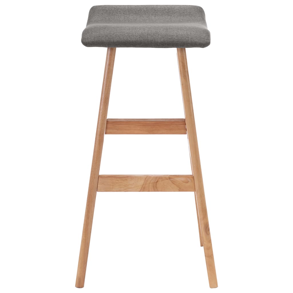 Barstoelen 2 St Stof Donkergrijs dark grey and light brown
