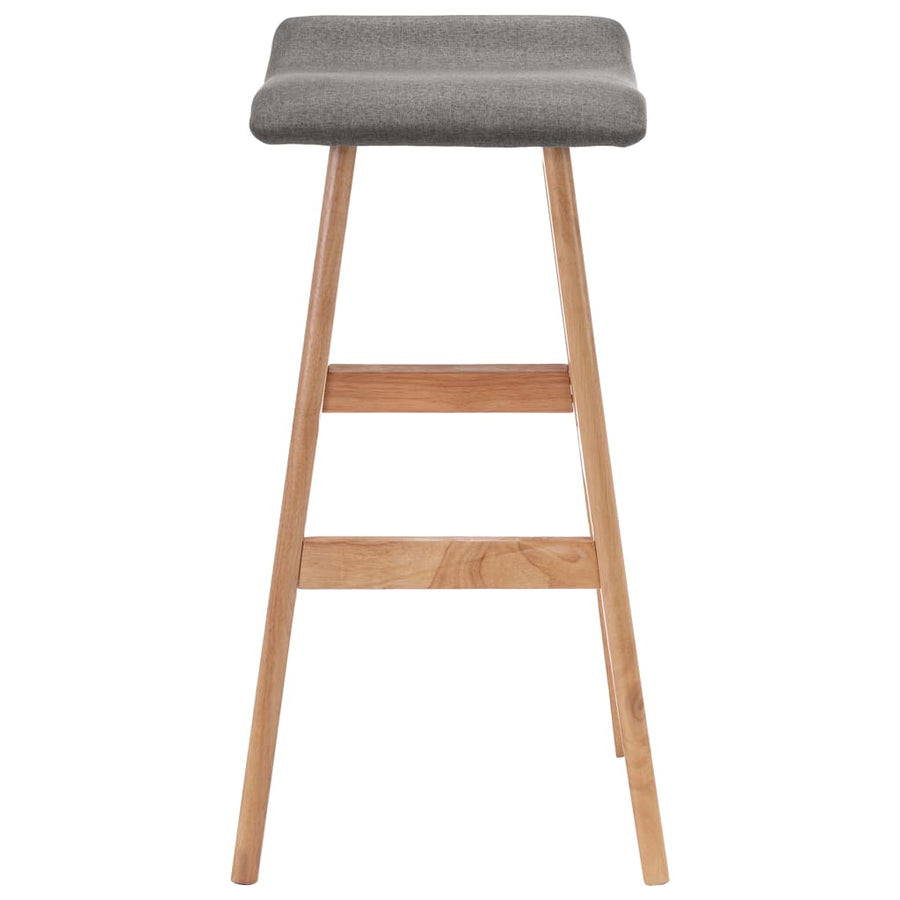 Barstoelen 2 St Stof Donkergrijs dark grey and light brown
