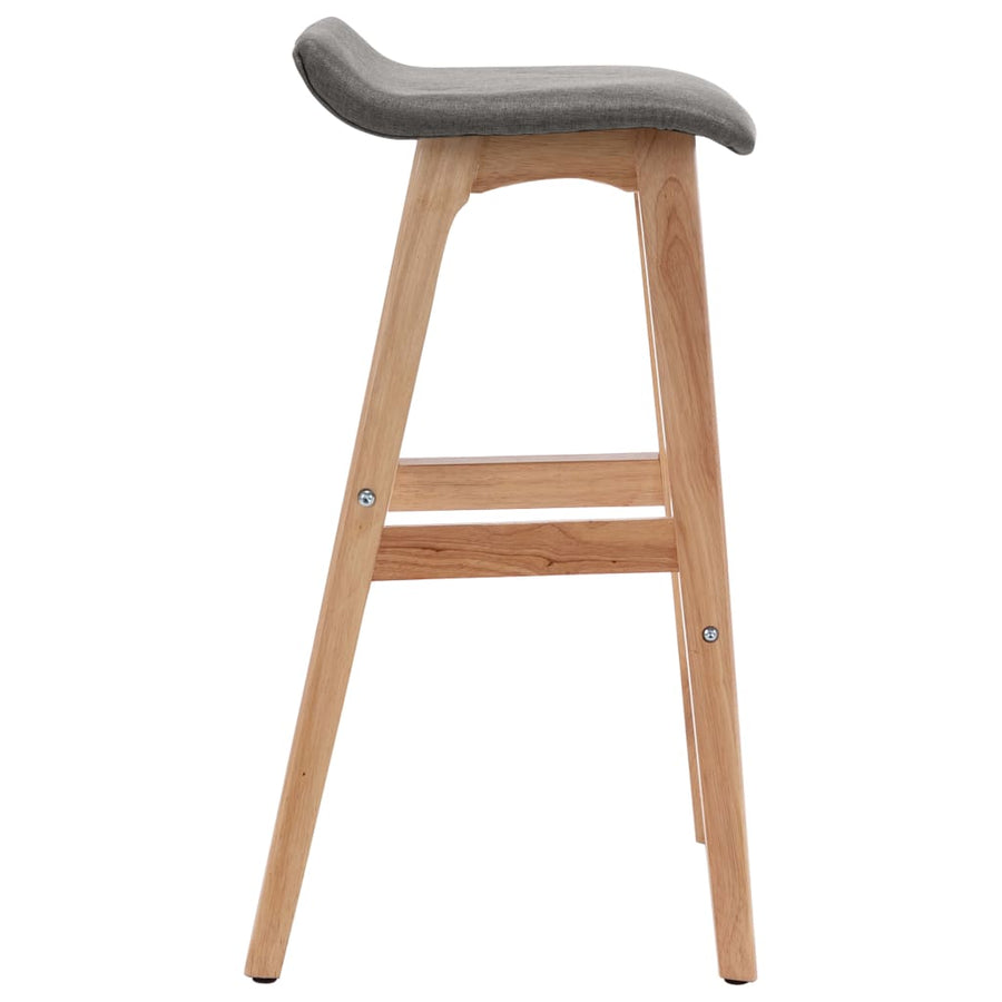 Barstoelen 2 St Stof Donkergrijs dark grey and light brown