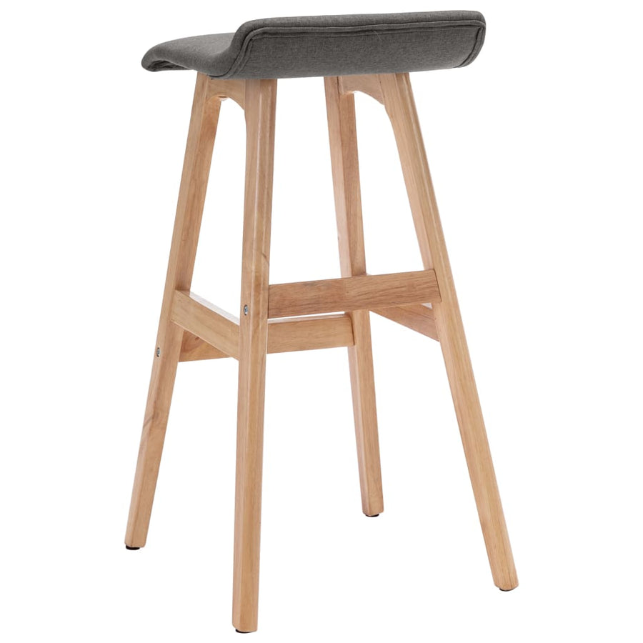 Barstoelen 2 St Stof Donkergrijs dark grey and light brown