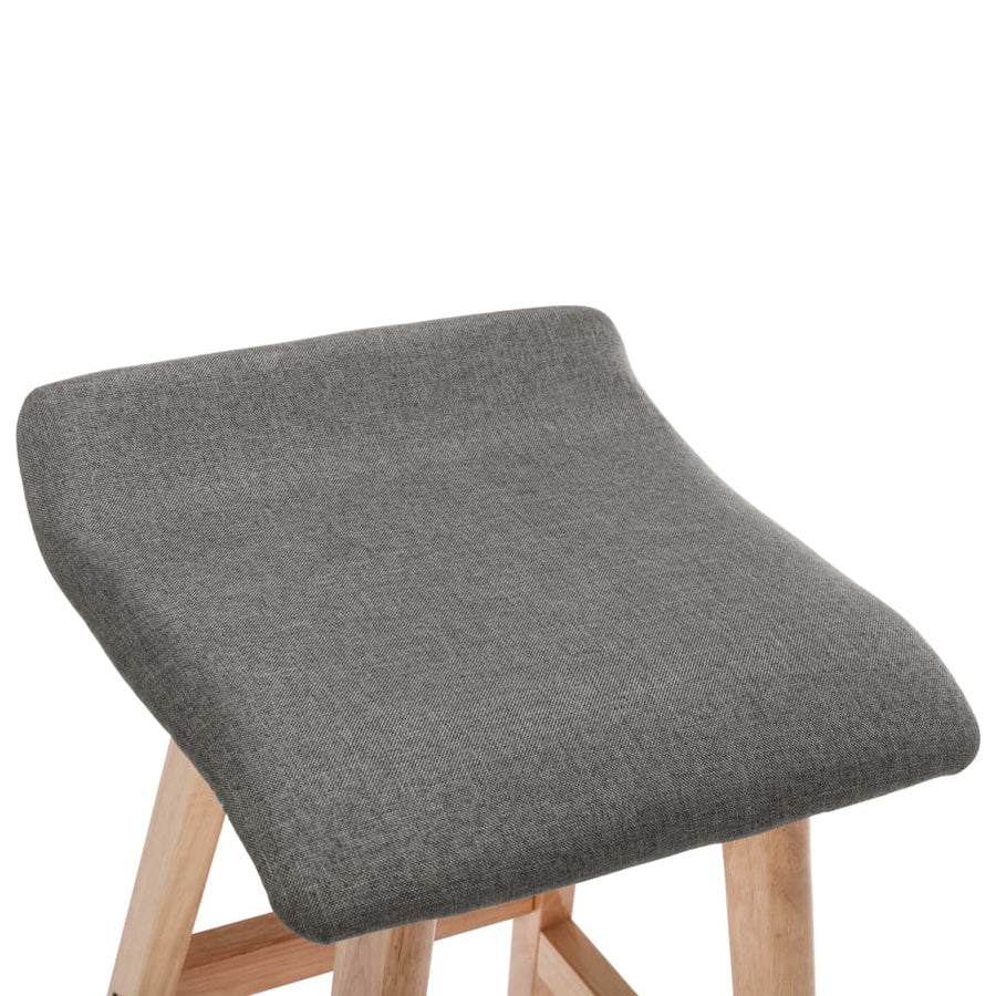 Barstoelen 2 St Stof Donkergrijs dark grey and light brown