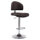 Barkruk kunstleer bruin 43x47x(98-119) cm