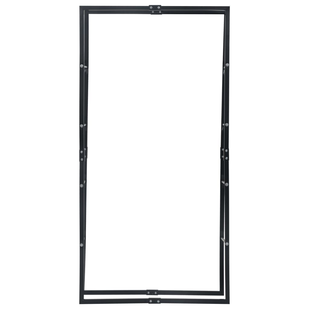 Haardhoutrek 100x25x200 cm staal zwart