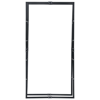 Haardhoutrek 100x25x200 cm staal zwart