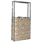 Haardhoutrek 100x25x200 cm staal zwart