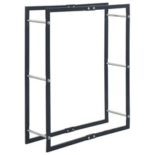 Haardhoutrek Staal Zwart 80 x 25 x 100 cm
