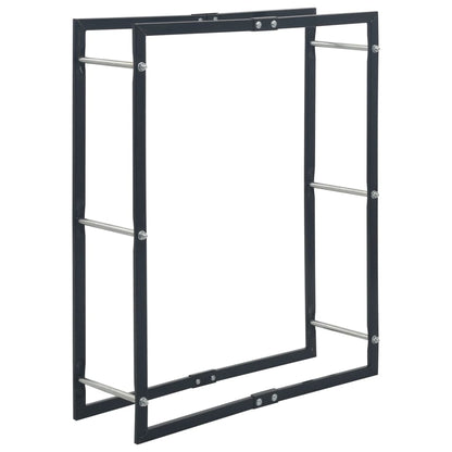 Haardhoutrek Staal Zwart 80 x 25 x 100 cm