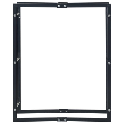 Haardhoutrek Staal Zwart 80 x 25 x 100 cm