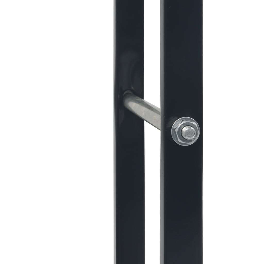Haardhoutrek Staal Zwart 80 x 25 x 100 cm