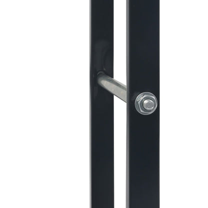Haardhoutrek Staal Zwart 80 x 25 x 100 cm