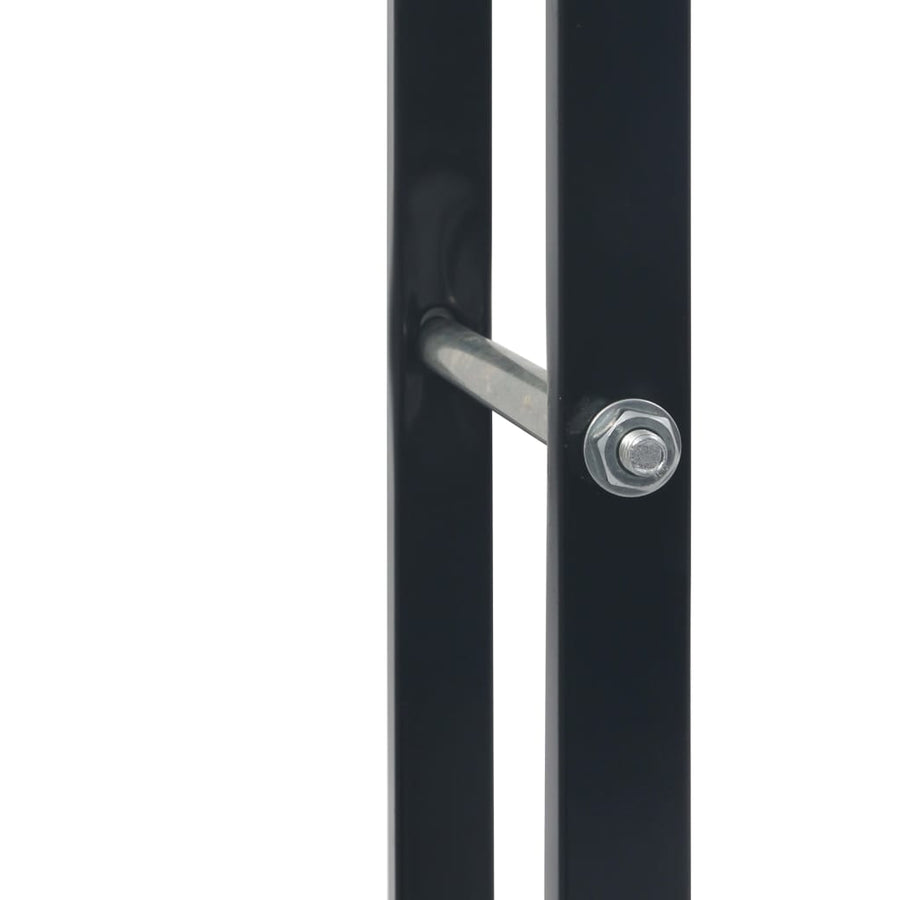 Haardhoutrek Staal Zwart 80 x 25 x 100 cm