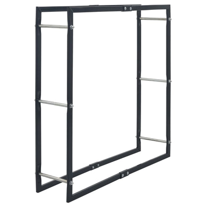 Haardhoutrek Staal Zwart 100 x 25 x 100 cm