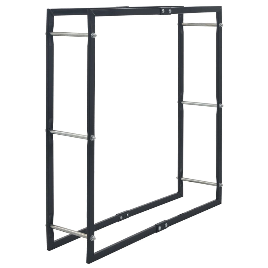 Haardhoutrek Staal Zwart 100 x 25 x 100 cm