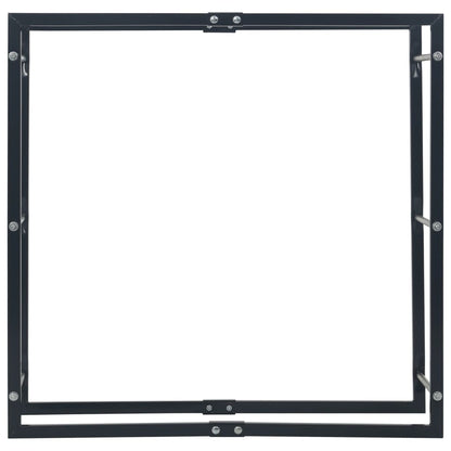 Haardhoutrek Staal Zwart 100 x 25 x 100 cm