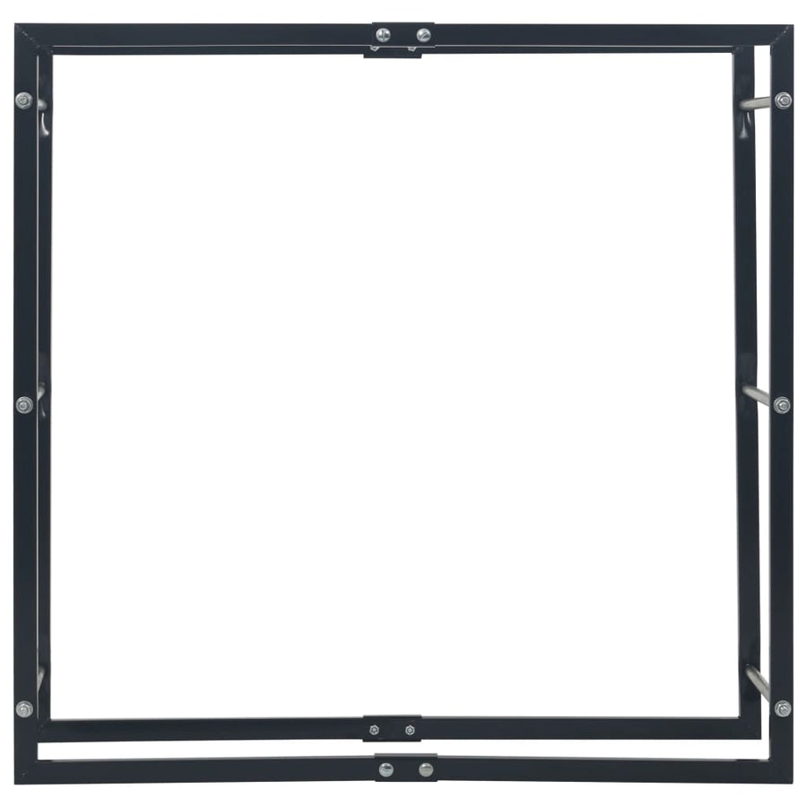 Haardhoutrek Staal Zwart 100 x 25 x 100 cm