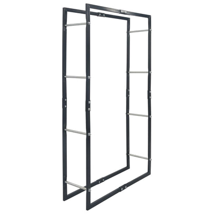 Haardhoutrek 80x25x150 cm staal zwart