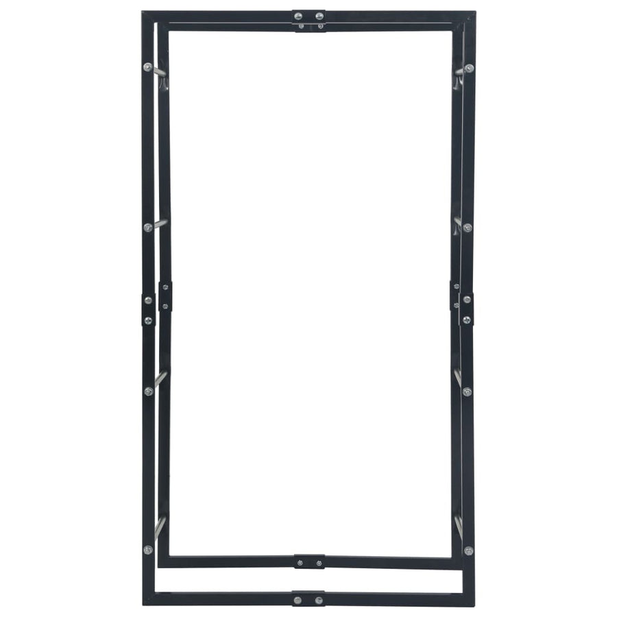 Haardhoutrek 80x25x150 cm staal zwart