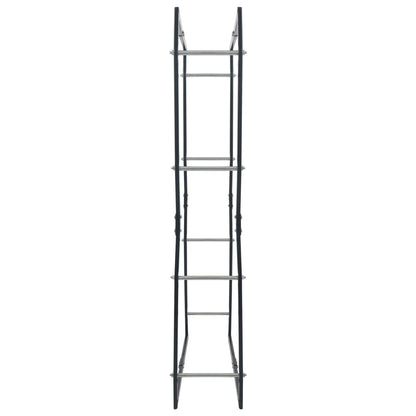 Haardhoutrek 80x25x150 cm staal zwart