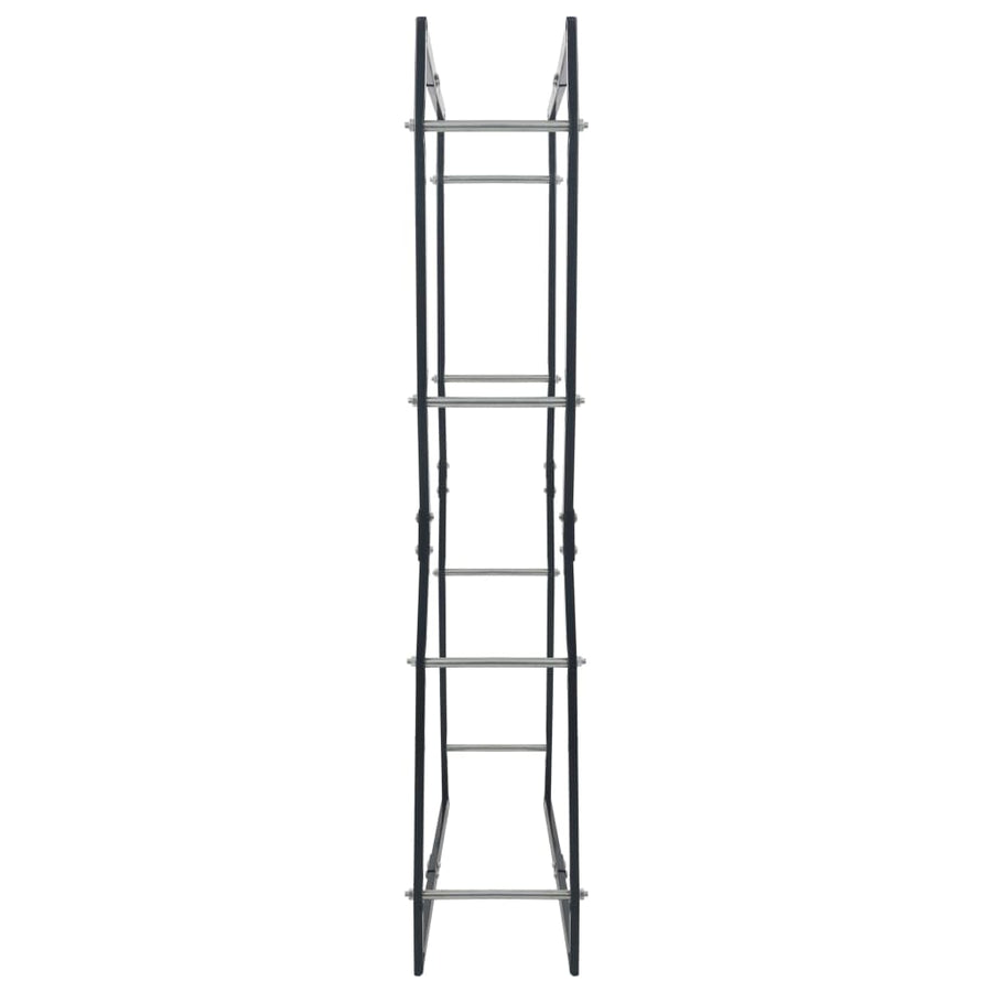Haardhoutrek 80x25x150 cm staal zwart