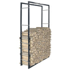 Haardhoutrek 80x25x150 cm staal zwart