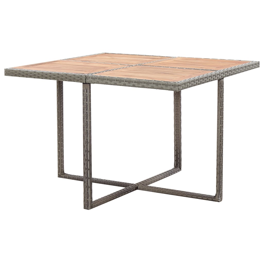 -Delige Tuinset Met Kussens Poly Rattan Antraciet en bruin