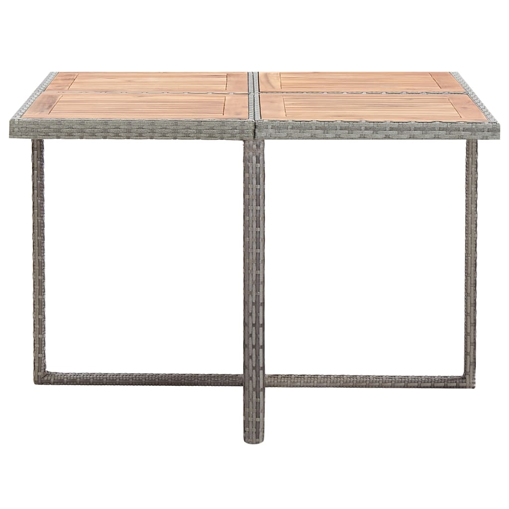 -Delige Tuinset Met Kussens Poly Rattan Antraciet en bruin