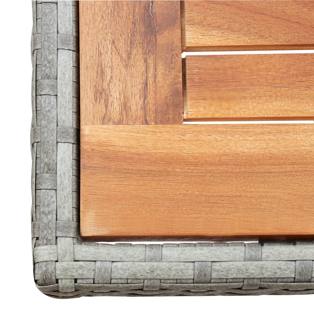 -Delige Tuinset Met Kussens Poly Rattan Antraciet en bruin
