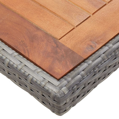 3-Delige Tuinset Met Kussens Poly Rattan Kleurig Antraciet En Bruin 224 cm tafellengte 12x Fauteuil + Tafel