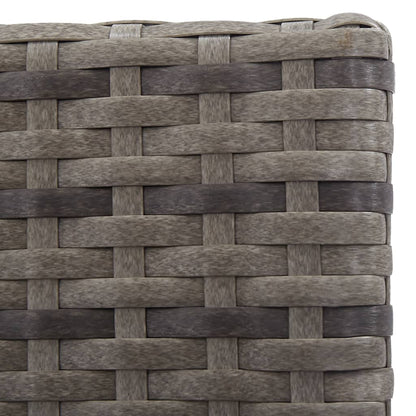 3-Delige Tuinset Met Kussens Poly Rattan Kleurig Antraciet En Bruin 224 cm tafellengte 12x Fauteuil + Tafel
