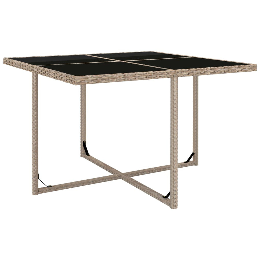 -Delige Tuinset Met Kussens Poly Rattan Beige