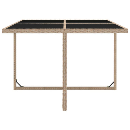 -Delige Tuinset Met Kussens Poly Rattan Beige