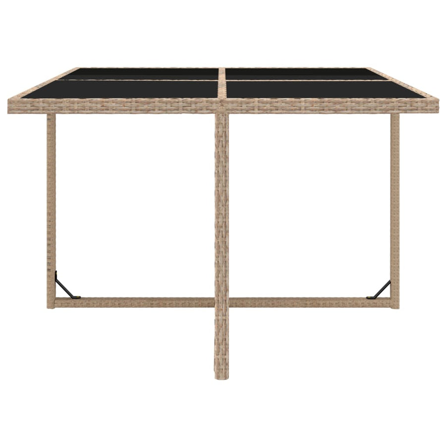 -Delige Tuinset Met Kussens Poly Rattan Beige